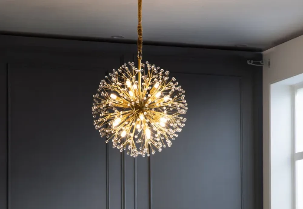 crystal chandelier flush mount light