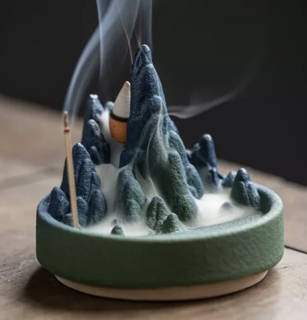 Luxury Ceramic Waterfall Incense Holder for Relaxation